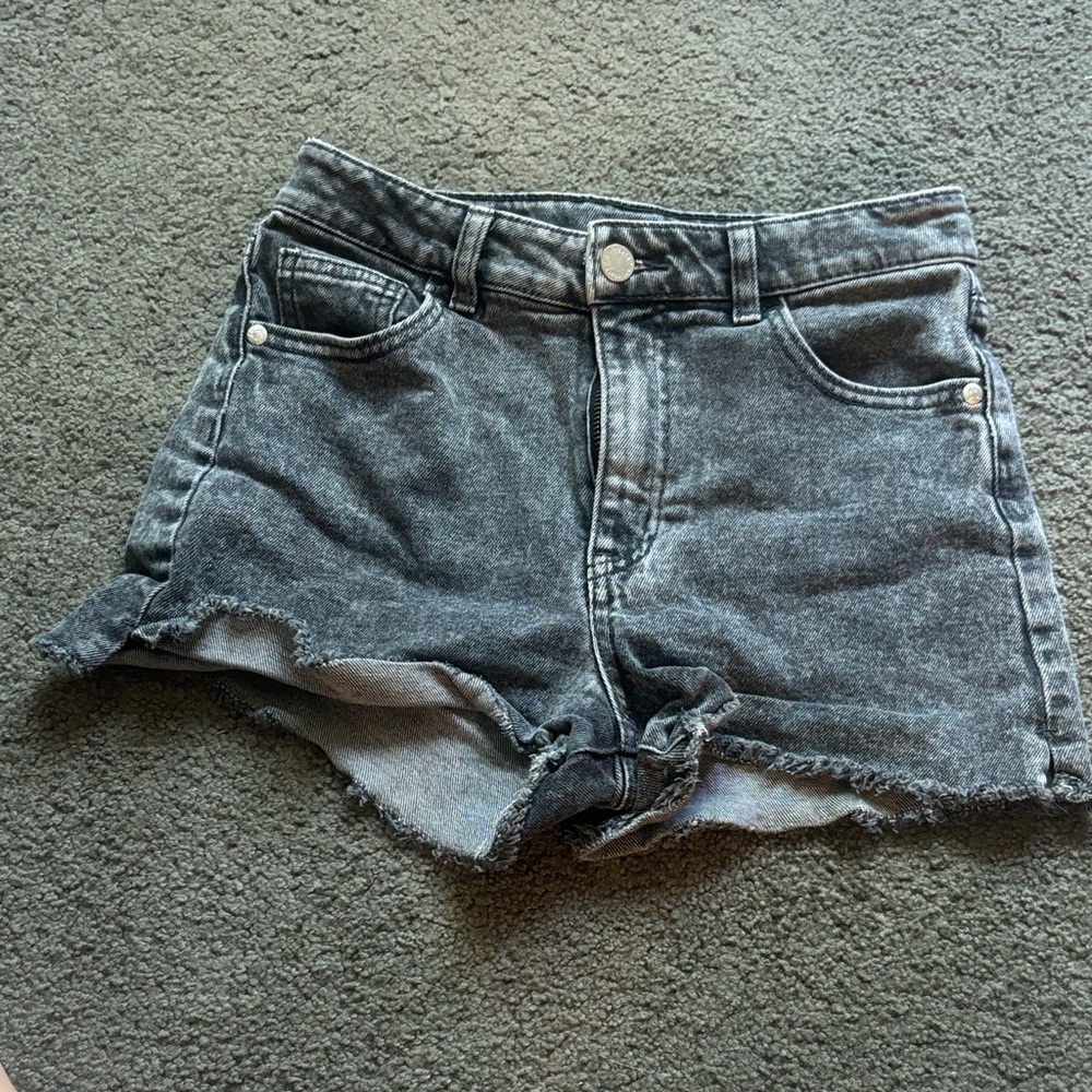 Black Jean shorts